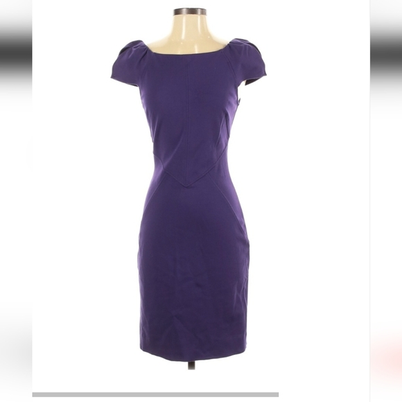 Diane von Furstenberg Purple Dress Size 4 - Picture 1 of 3